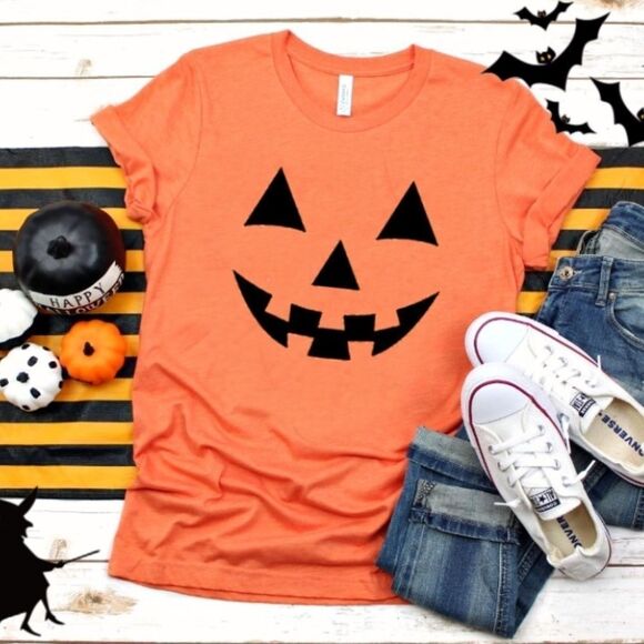 HALLOWEEN JACK O LANTERN TSHIRT - Picture 1 of 2